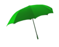 Small green umbrela icon