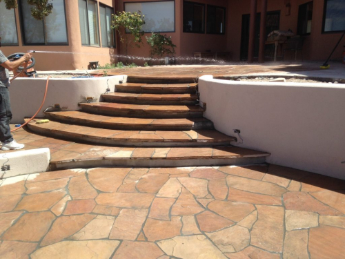 PATIO FLAGSTONE installation in Placitas, NM