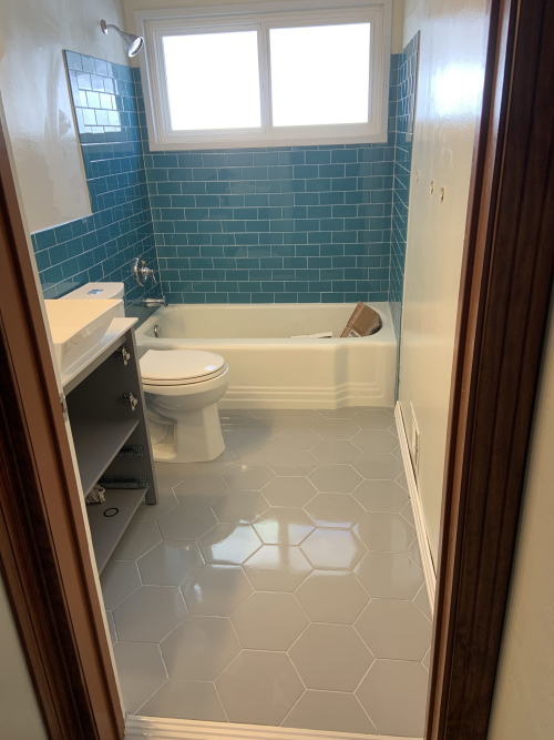 Tub Surround Tile Installation BATHROOM REMODELING