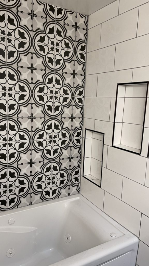 Tub Surround Tile Installation BATHROOM REMODELING