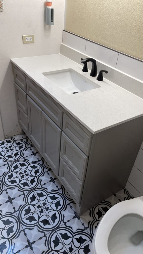 Bathroom Tile Floor Installation BATHROOM REMODELING