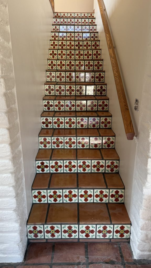 Mexican Saltillo Tile Stairway Mexican Saltillo Tile