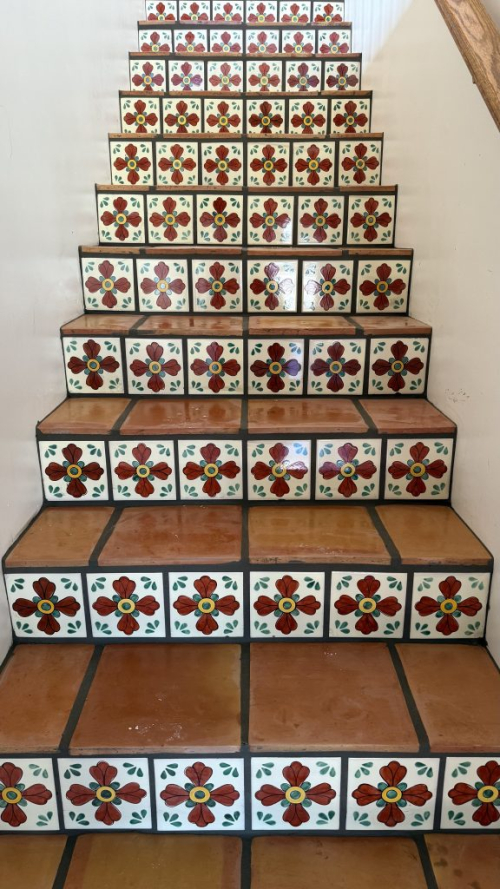 Mexican Saltillo Tile Stairway Mexican Saltillo Tile
