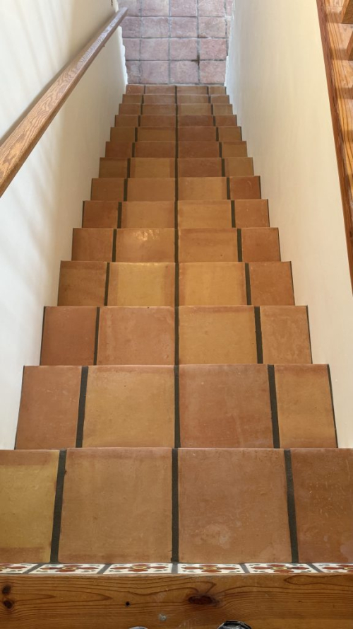 Mexican Saltillo Tile Stairway Mexican Saltillo Tile